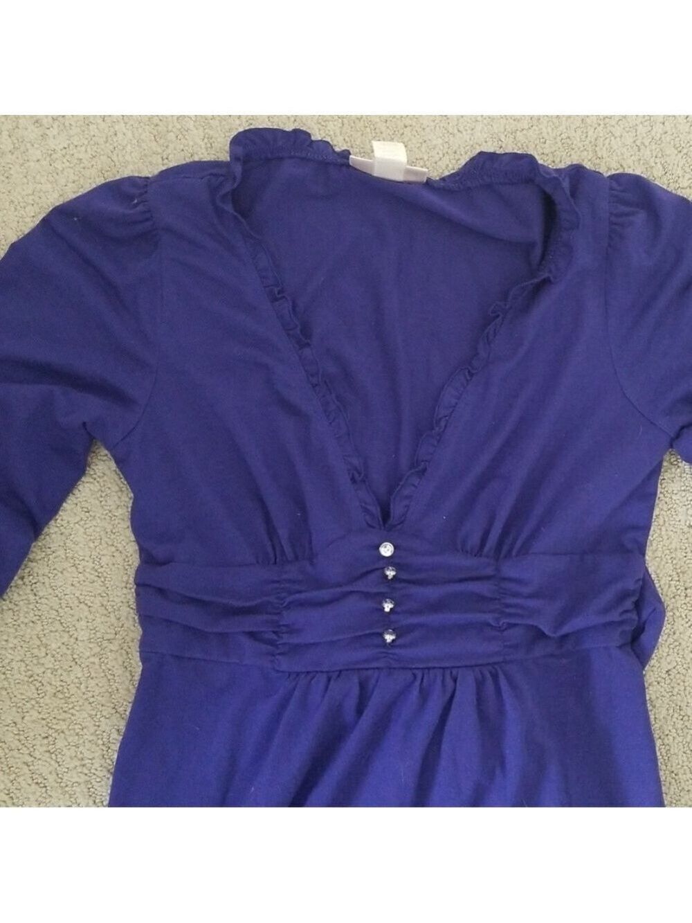 Purple Ruffle Top - Picture 2 of 3